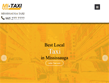 Tablet Screenshot of mississaugataxi.com